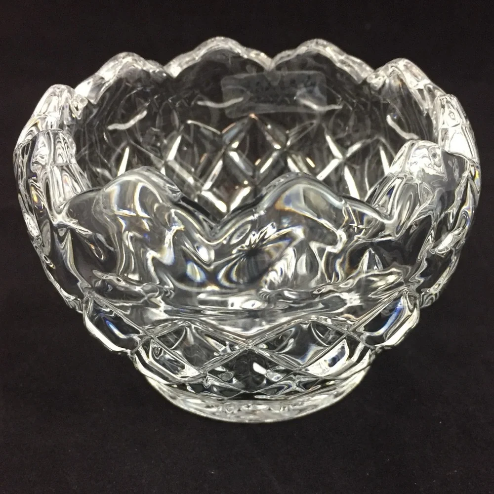 Royal Irish Lead Crystal Candle Holder or Candy Dish Designed Ireland Made Czech